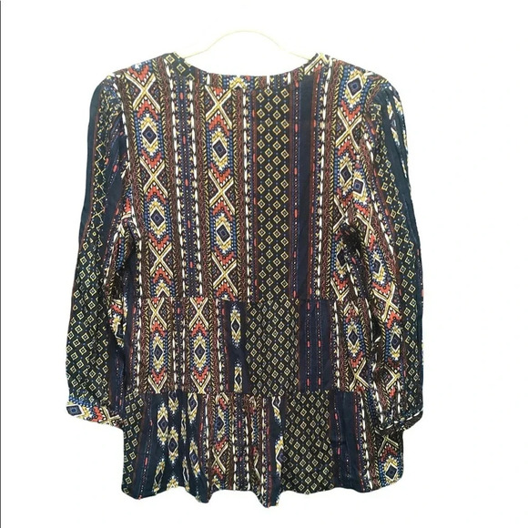DANIEL RAINN BOHEMIAN PATCHWORK BLOUSE - Picture 2 of 4